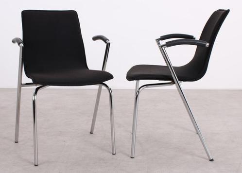 Ocee & Four | G2 vergaderstoel | Zwart | Stapelbaar, Huis en Inrichting, Stoelen, Zo goed als nieuw, Vijf, Zes of meer stoelen