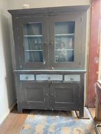 Landelijke vitrine kast, Huis en Inrichting, Kasten | Vitrinekasten, Gebruikt, 200 cm of meer, 150 tot 200 cm, Ophalen of Verzenden