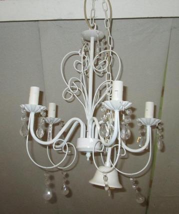 Nieuwe Belletjes Luchter in metaal en glas - 40cm beschikbaar voor biedingen