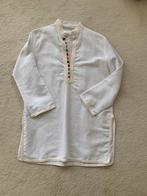 Prachtige handgemaakte linnen blouse/tuniek, Verzenden, Zo goed als nieuw, Maat 38/40 (M), Wit