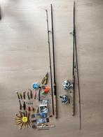 2 vishengels + diverse visspullen, Ophalen, Gebruikt