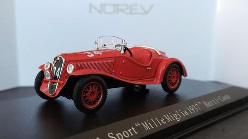 Fiat Balilla Sport Mille Miglia 1937 1:43 Norev Pol, Hobby en Vrije tijd, Modelauto's | 1:43, Nieuw, Auto, Norev, Verzenden