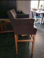 4 bruine barkrukken te koop, Huis en Inrichting, Barkrukken, Ophalen, Gebruikt, Met voetsteun, 90 cm of meer