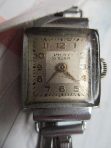 Horloge retro phiti, 10 rubis opwindhorloge  beschikbaar voor biedingen