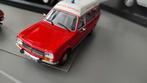 Peugeot 504 Break Sapeurs Pompiers 1:43 op display, Ophalen of Verzenden, Zo goed als nieuw, Auto, Overige merken
