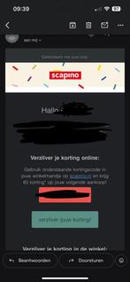 5 euro korting Sacpino, Drie personen of meer, Kortingsbon