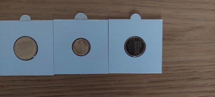 Vergulde stuiver - dubbeltje - kwartje, Postzegels en Munten, Munten | Nederland, Setje, Overige waardes, Ophalen of Verzenden