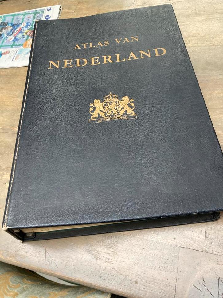 Atlas van Nederland 1963, Boeken, Atlassen en Landkaarten, Gelezen, Overige atlassen, Nederland, 1800 tot 2000, Ophalen of Verzenden