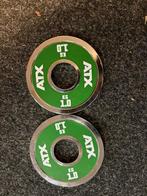 2 x 1 kg atx olympische halter schijven, Sport en Fitness, Zo goed als nieuw, Atx, Halterschijven, 2 x 1 kg