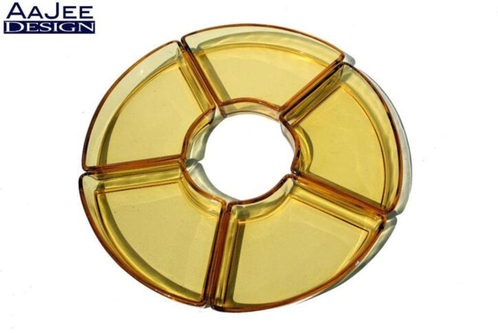 Kristalunie Maastricht - WJ Rozendaal - Hors d'oeuvre bakjes, Gebruikt, Schaal, Ophalen of Verzenden, Glas