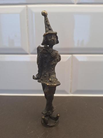 Corry Ammerlaan - Bronzen beeldje van een Clown beschikbaar voor biedingen