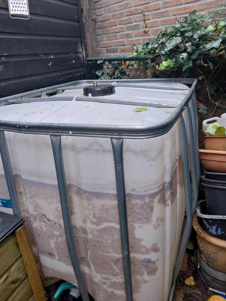 IBC Vat - 1000 Liter, Tuin en Terras, Regentonnen, Ophalen of Verzenden