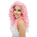 Exclusieve Diva Drag pruik lace front lang haar met spiraalk, Verzenden, Nieuw, Pruik of Haarverlenging