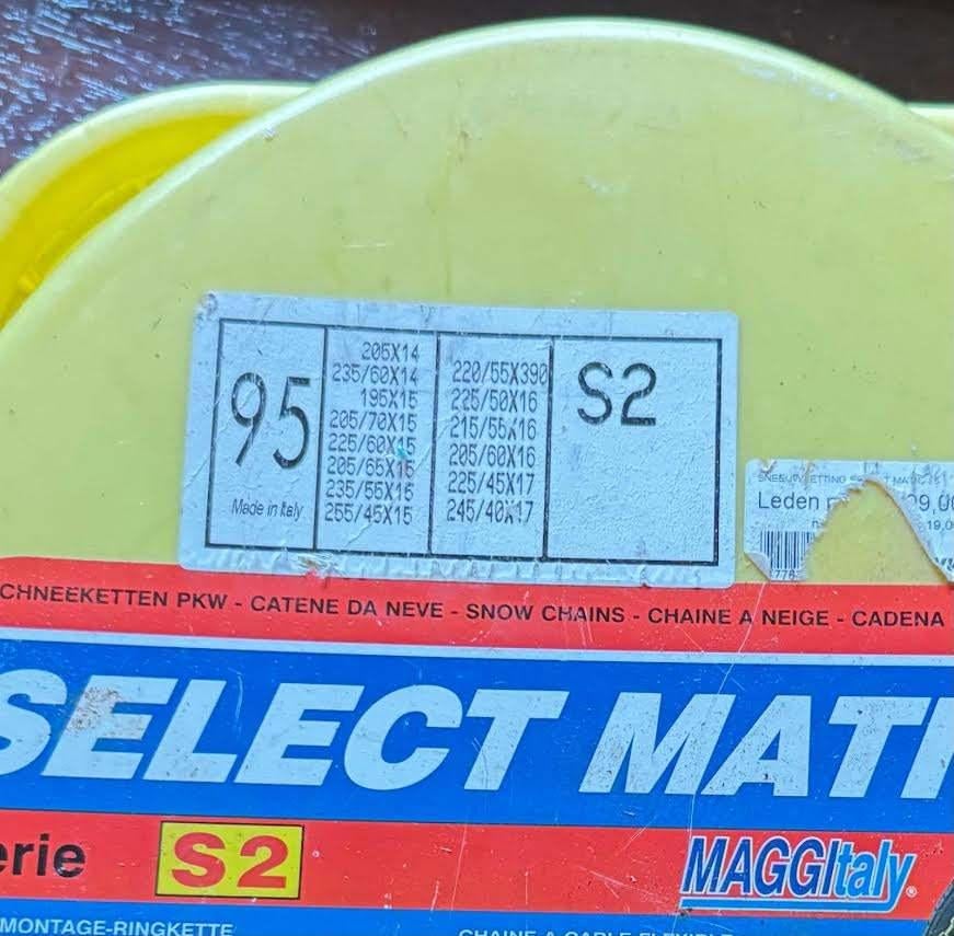 SNEEUWKETTING, Ophalen, Gebruikt