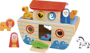 Tooky Toy Houten Speelgoed - Noah's Ark beschikbaar voor biedingen