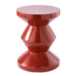 Pols Potten Zig Zag Kruk Nieuw (Coral Red), Huis en Inrichting, Tafels | Bijzettafels, 45 tot 60 cm, Overige materialen, Minder dan 55 cm