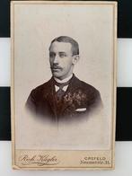 CdV oude foto op karton Crefeld Duitsland, Gebruikt, Foto, Voor 1940, Buitenland