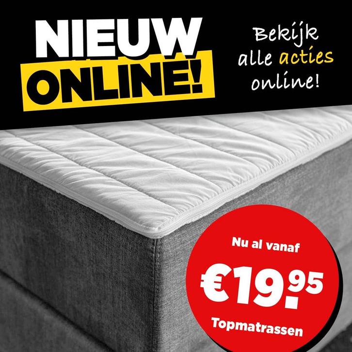 Topmatrassen vanaf 19.95 - Grote Partijen!, Huis en Inrichting, Slaapkamer | Matrassen en Bedbodems, Nieuw, Matras, 90 cm, 200 cm