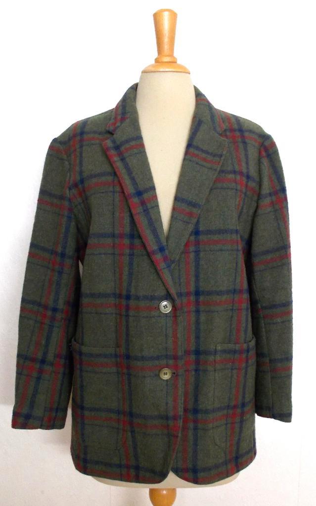 80% wol chique/jacht ruit jasje van Marc Miller Paris! L, Kleding | Dames, Jasjes, Kostuums en Pakken, Zo goed als nieuw, Jasje