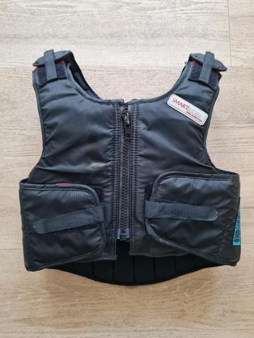 Bodyprotector voor paardrijden voor kind Smartrider zwart (c