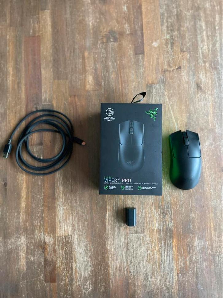Mooie Razer Viper V3 Pro, Computers en Software, Muizen, Zo goed als nieuw, Ophalen of Verzenden