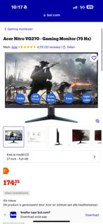 Asus vg270 beeldscherm 75hz, 61 t/m 100 Hz, Ingebouwde speakers, Gaming, Ophalen of Verzenden