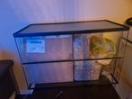 Hamster terrarium met schuif ruiten zonder plateaus 80x40x50, Minder dan 60 cm, 75 tot 110 cm, Zo goed als nieuw, Hok