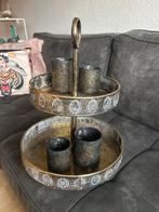 Decoratieve etagère met kaarsenhouders, Ophalen of Verzenden, Gebruikt