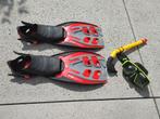 Duikset mares vedra silicone mask + verstelbare flippers, Watersport en Boten, Duiken, Ophalen of Verzenden, Gebruikt, Zwem- of Duikvliezen