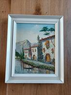 Schilderij Italiaans Landschap - Gesigneerd 'Mayo', Antiek en Kunst, Kunst | Schilderijen | Klassiek, Ophalen of Verzenden