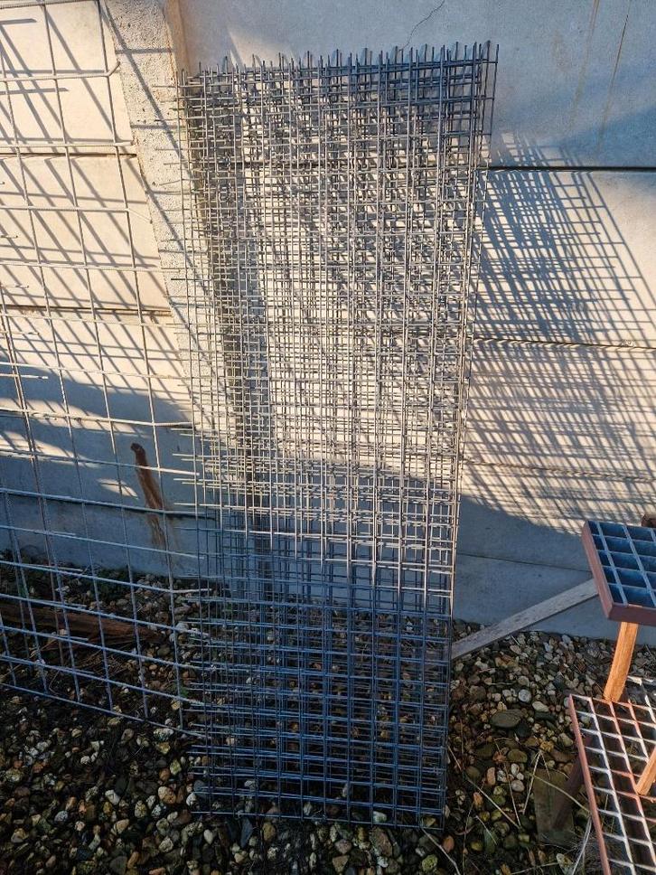 Reststukken betonmat, draadstaalmat, tuingaas: verzinkt, Tuin en Terras, Gaas en Draad, Gebruikt, Minder dan 10 meter, Ophalen