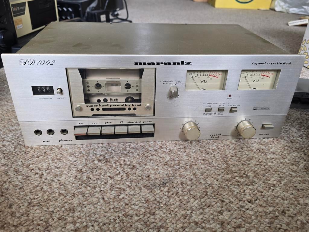 Marantz SD1002 2-speed cassettedeck, Ophalen of Verzenden, Enkel, Marantz, Tape counter