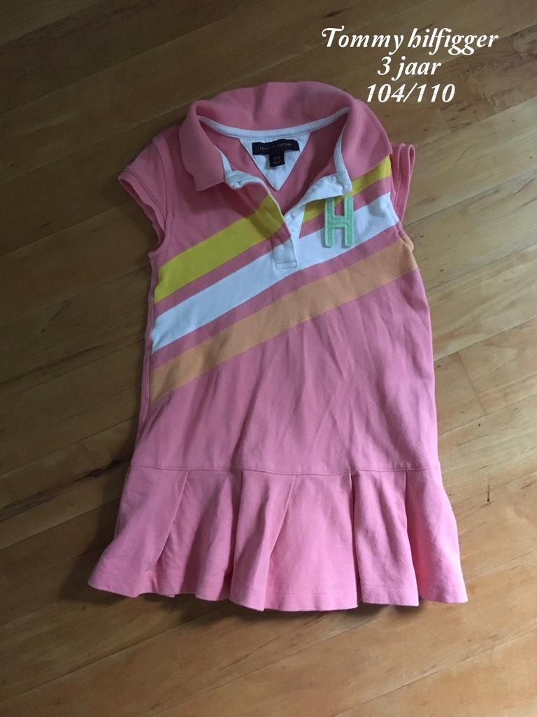 Tommy hilfiger jurkje 110, Kinderen en Baby's, Kinderkleding | Maat 110, Ophalen of Verzenden, Zo goed als nieuw, Meisje, Jurk of Rok