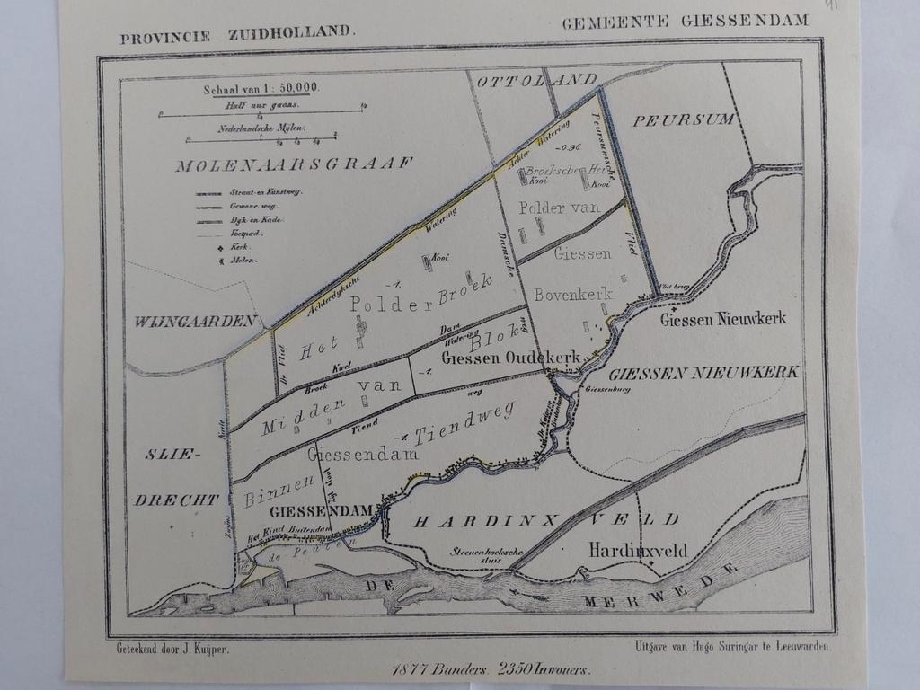 41 / Giessendam Hardinxveld De Merwede Giessen     J. Kuyper, Antiek en Kunst, Ophalen of Verzenden