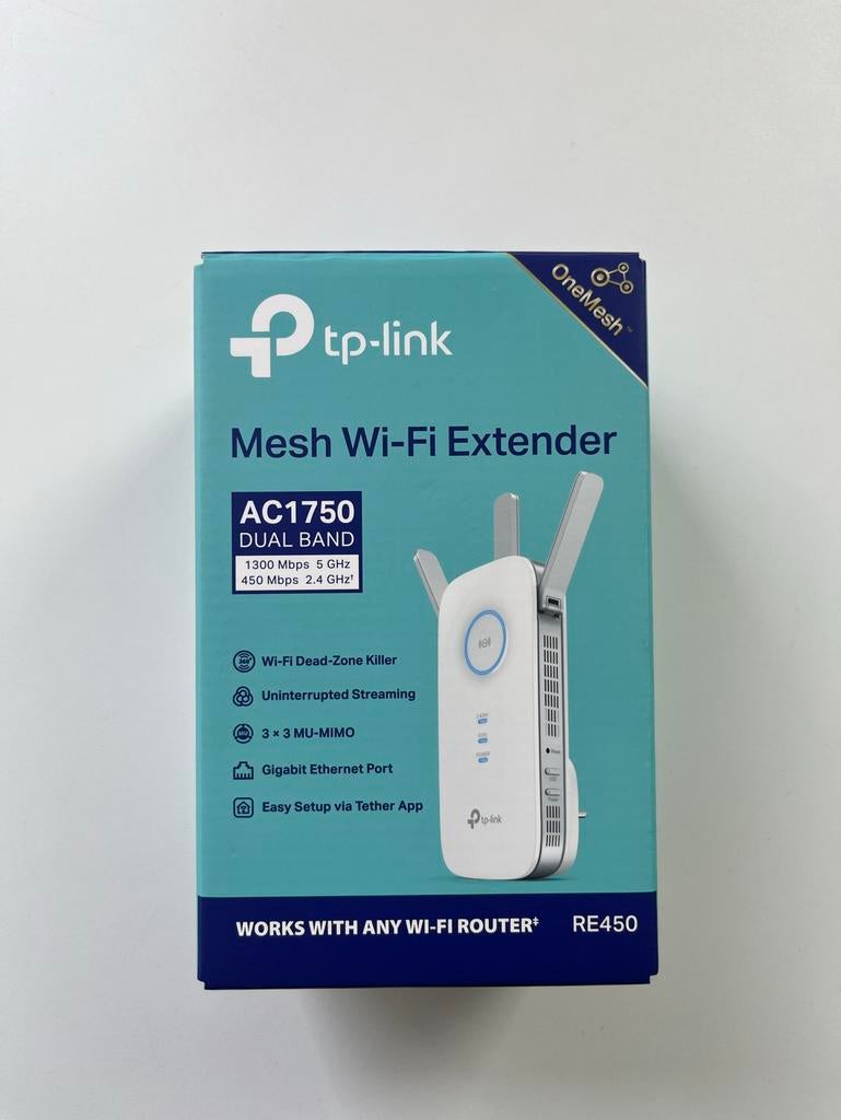 TP-Link Mesh Wi-Fi Extender RE450 AC1750, Computers en Software, Ophalen, Gebruikt
