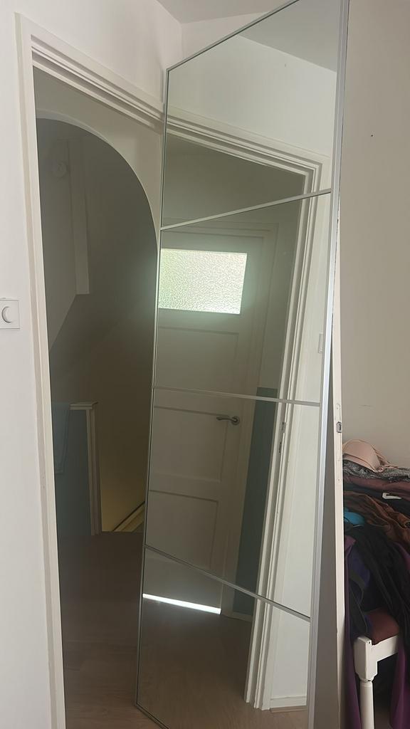 2x PAX spiegel schuifdeuren  gratis ophalen, Huis en Inrichting, Woonaccessoires | Spiegels, Ophalen, Zo goed als nieuw, Rechthoekig