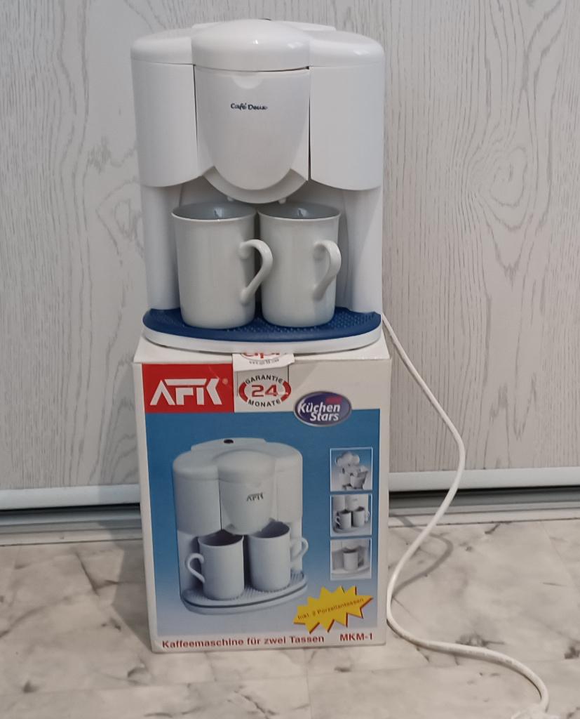 Compacte AFK koffiemachine voor 2 kopjes, Witgoed en Apparatuur, Koffiemachine, Gemalen koffie, Ophalen of Verzenden, Zo goed als nieuw