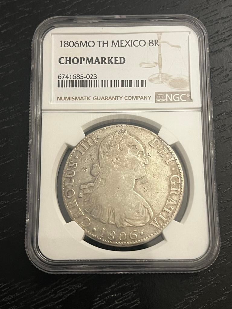 Carlos lV 8 Reales 1806, Ophalen of Verzenden, Noord-Amerika