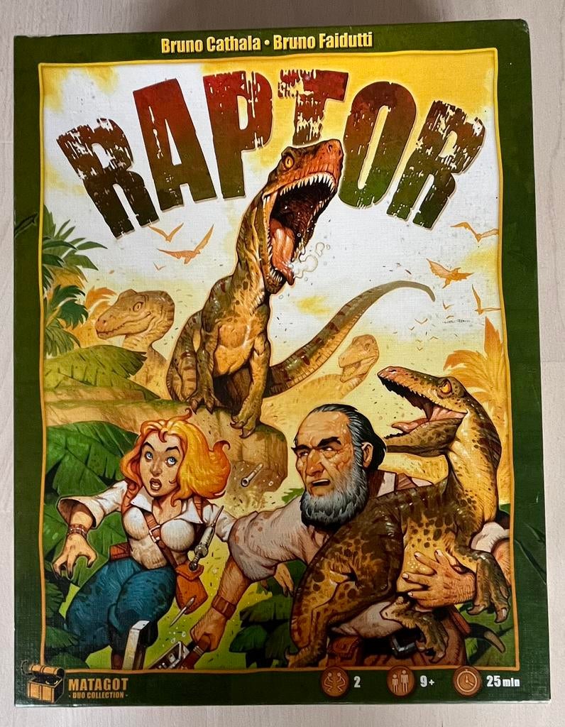 “Raptor” bordspel voor 2 spelers vanaf 9 jaar, Hobby en Vrije tijd, Gezelschapsspellen | Bordspellen, Ophalen of Verzenden, Zo goed als nieuw