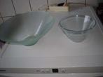 2 grote glazen nieuwe schalen, Ophalen, Schaal, Rond, Nieuw