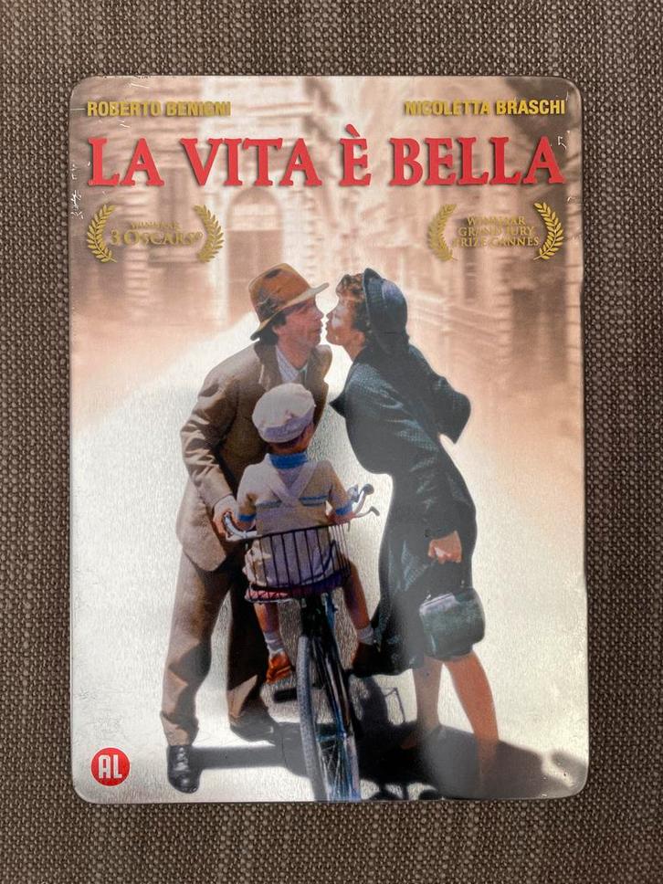 La Vita è Bella - dvd in metal case, Cd's en Dvd's, Dvd's | Drama, Gebruikt, Waargebeurd drama, Boxset, Vanaf 12 jaar, Ophalen of Verzenden