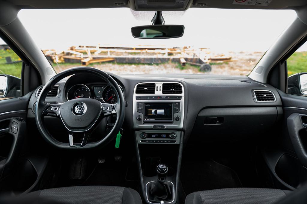 Volkswagen Polo 1.2 TSI Highline | CLIMA | 17" MIRABEAU VELG, Auto's, Volkswagen, Stof, Euro 6, 4 cilinders, Zwart