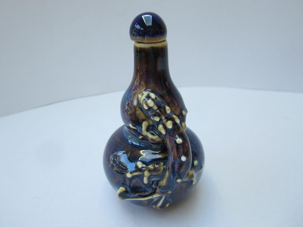 Oud chinees porselein snuifflesje /snuff bottle., Ophalen of Verzenden