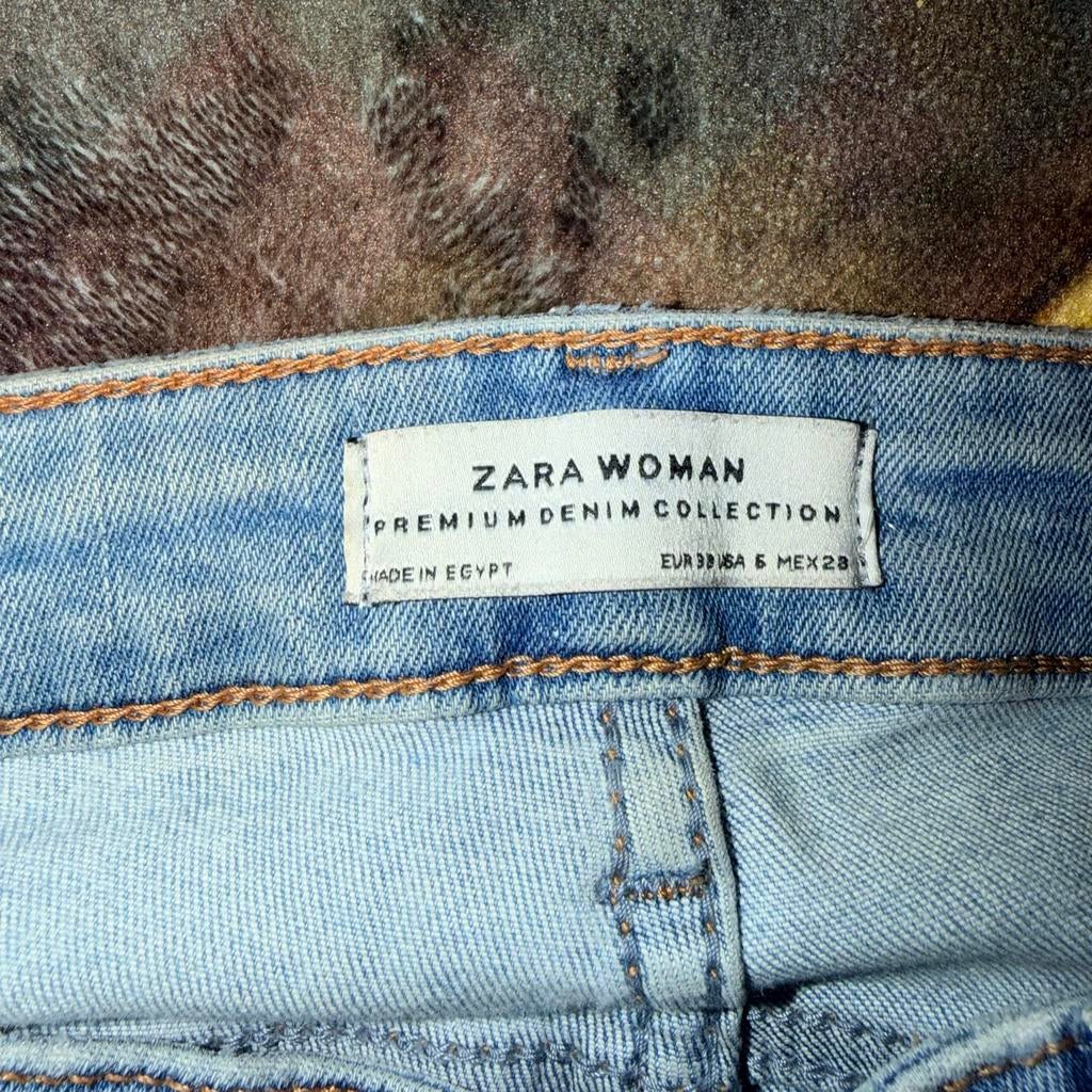Zara Woman Premium Denim Collection Jeans - W28, Ophalen of Verzenden, Gedragen, Blauw, W28 - W29 (confectie 36)