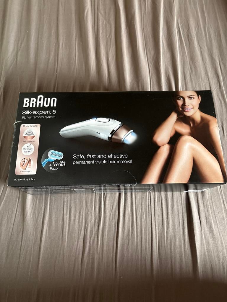 Braun Silk-expert 5 IPL ontharingsapparaat, Ophalen of Verzenden, Zo goed als nieuw, Overige typen