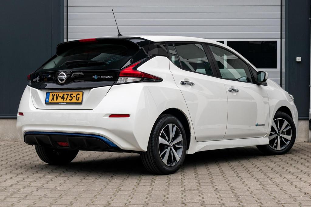 Nissan LEAF N-Connecta 40 kWh|SOH 90%|1e EIGENAAR|CAMERA|ADA, Gebruikt, 150 pk, Wit, Origineel Nederlands