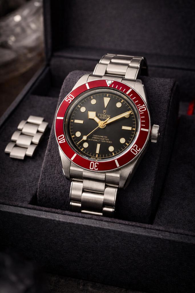 Tudor Black Bay Red M79230R, Ophalen of Verzenden, Zo goed als nieuw, Staal, Overige merken