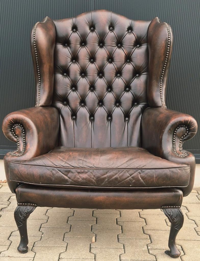 Chesterfield Oorfauteuil, Ophalen of Verzenden