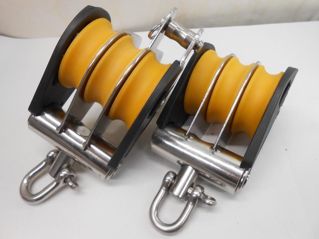 Blokken voor Grootschoot Bakstag Talie Neerhaler, enz. 16 mm, Watersport en Boten, Accessoires en Onderhoud, Ophalen of Verzenden