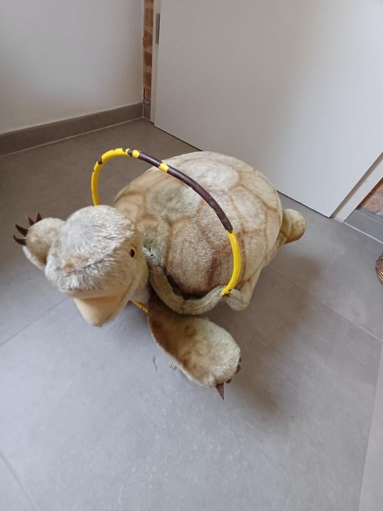 Antieke Steiff schildpad op wielen jaren '50 - '60, Ophalen of Verzenden